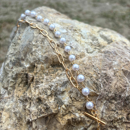 Pearl Bracelet Duo